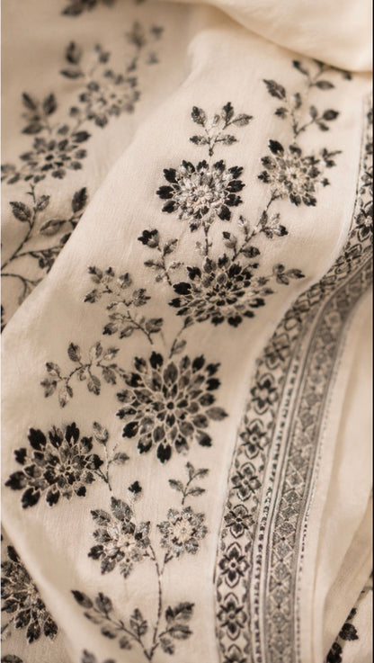 Ivory Bloom Embroidered Co-Ord Set